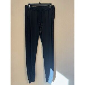 Sunzel Women's Black Jogger Activewear Pants Size 6 Polyester Pockets